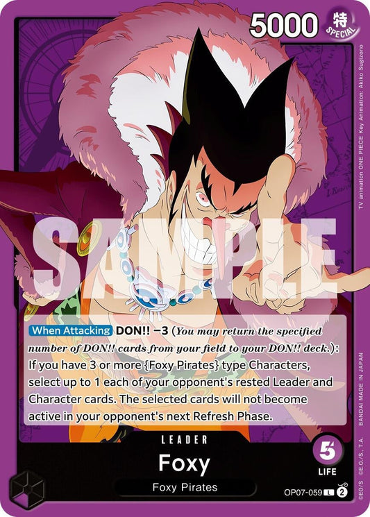 Image for Foxy (059) (OP07-059) - One Piece Card Game