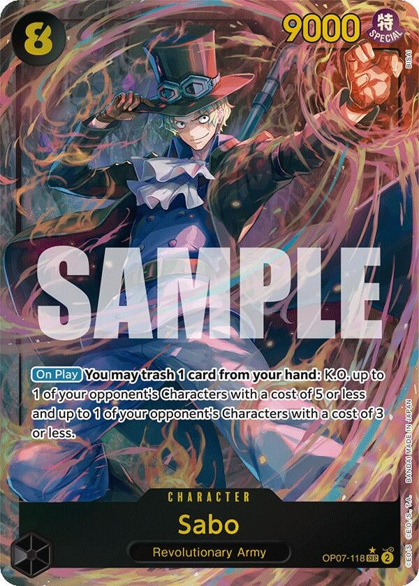 Image for Sabo (Parallel) (OP07-118) - One Piece Card Game