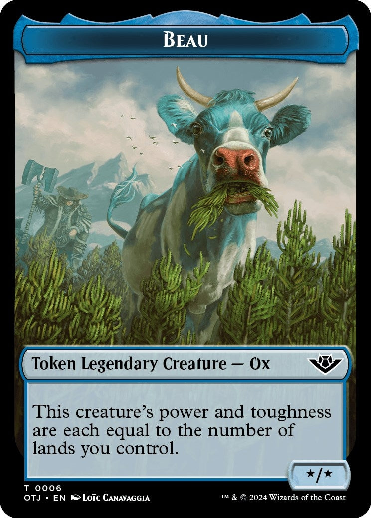 Image for Beau // Plot Double-Sided Token (6 // 20) - Magic: The Gathering