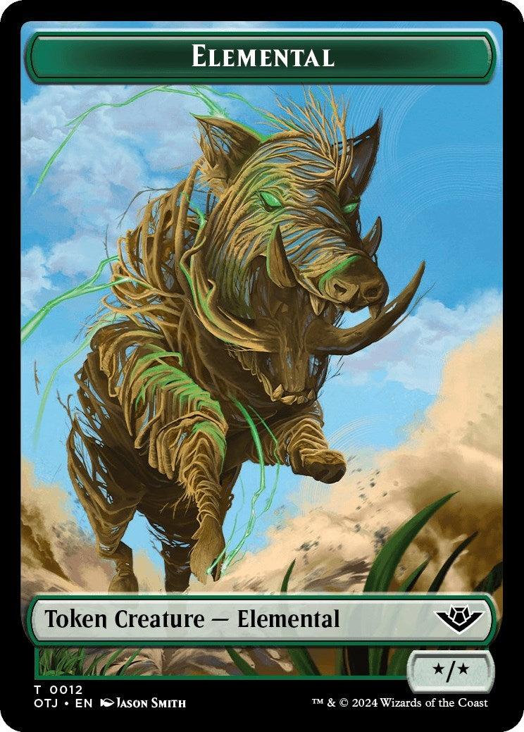 Image for Elemental // Plot Double-Sided Token (12 // 20) - Magic: The Gathering