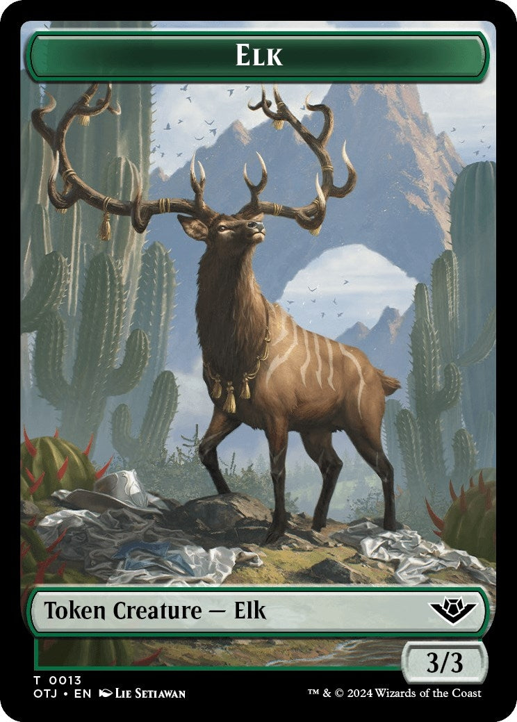 Image for Elk // Plot Double-Sided Token (13 // 20) - Magic: The Gathering