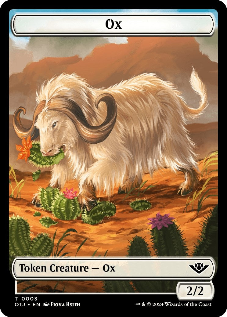 Image for Ox // Plot Double-Sided Token (3 // 20) - Magic: The Gathering