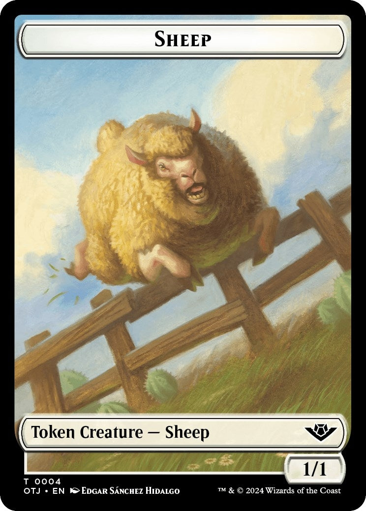 Image for Sheep Token (4) - Magic: The Gathering