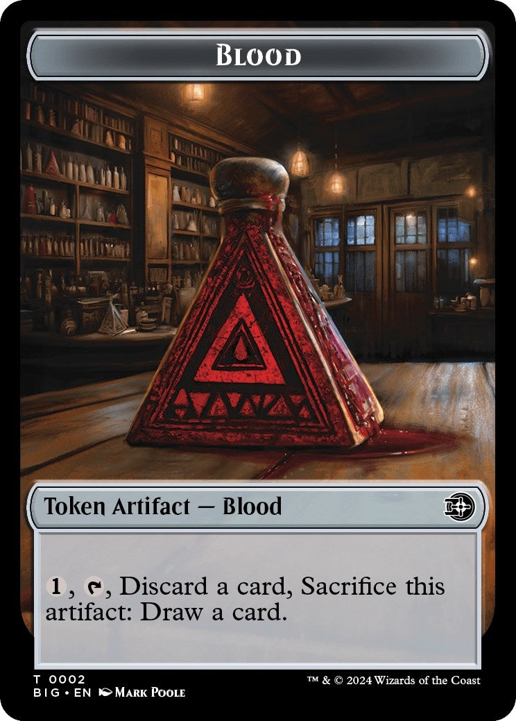 Image for Blood // Plot Double-Sided Token (2 // 20) - Magic: The Gathering