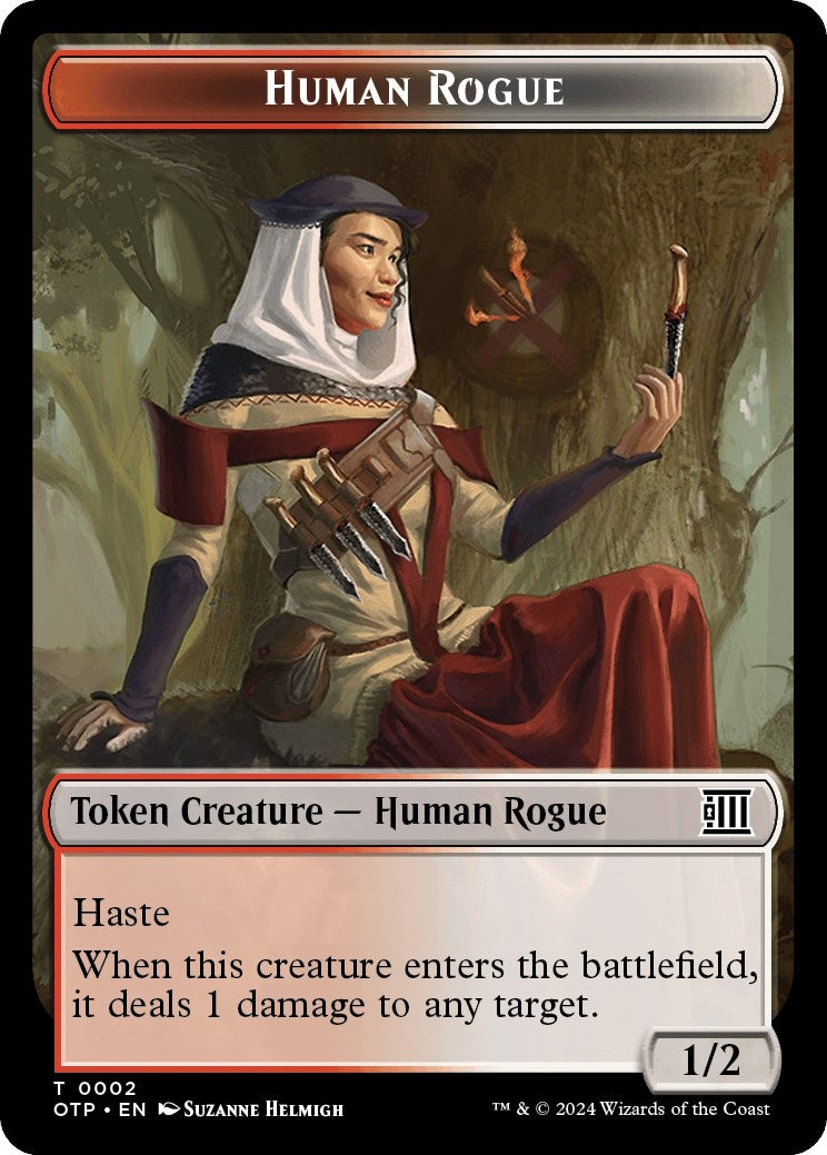 Image for Human Rogue Token (2) - Magic: The Gathering