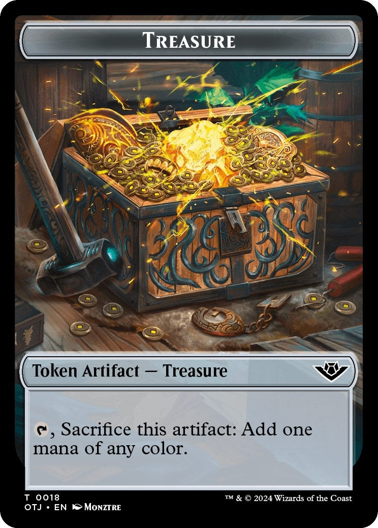 Image for Treasure // Meteorite Double-Sided Token (18 // 17) - Magic: The Gathering