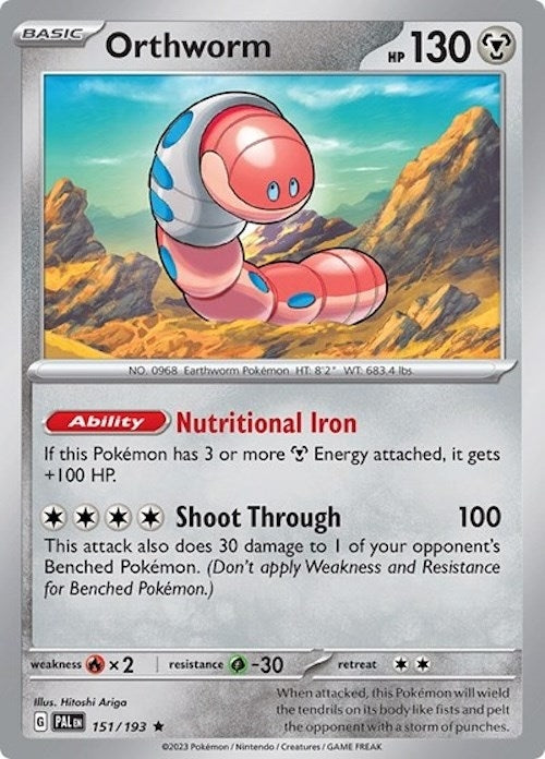 Image for Orthworm (151/193) - Pokemon