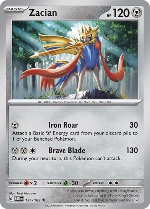 Image for Zacian (136/182) - Pokemon