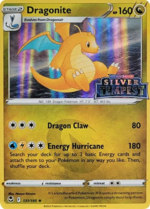Image for Dragonite (Silver Tempest Stamped) (131/195) - Pokemon