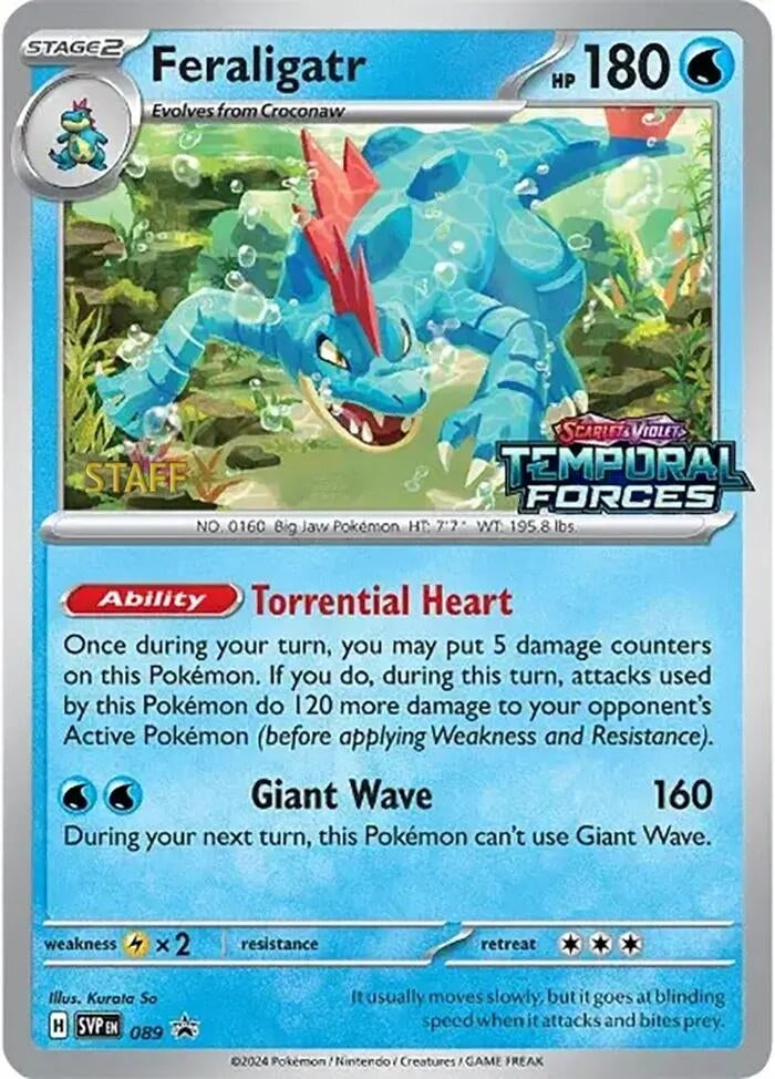 Image for Feraligatr - 089 (Prerelease) [Staff] (089) - Pokemon