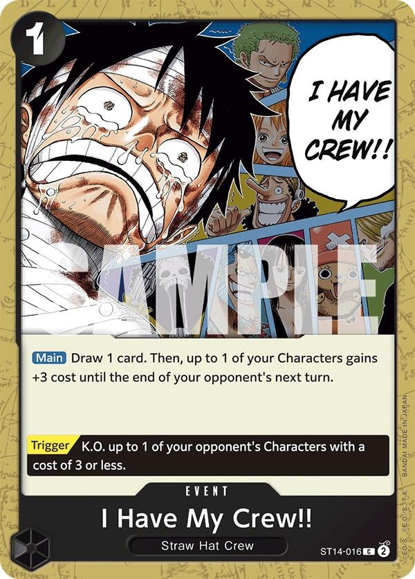 Image for I Have My Crew!! (ST14-016) - One Piece Card Game