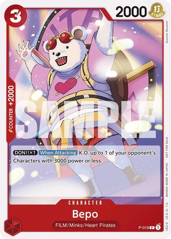 Image for Bepo (Tournament Pack Vol. 7) (P-019) - One Piece Card Game