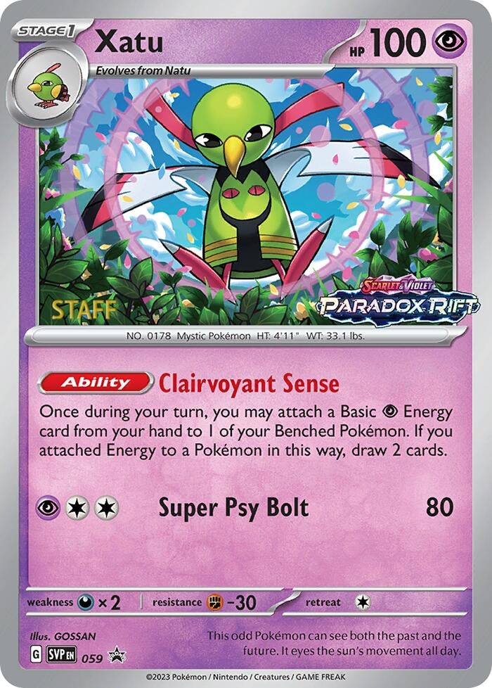 Image for Xatu - 059 (Prerelease) [Staff] (059) - Pokemon