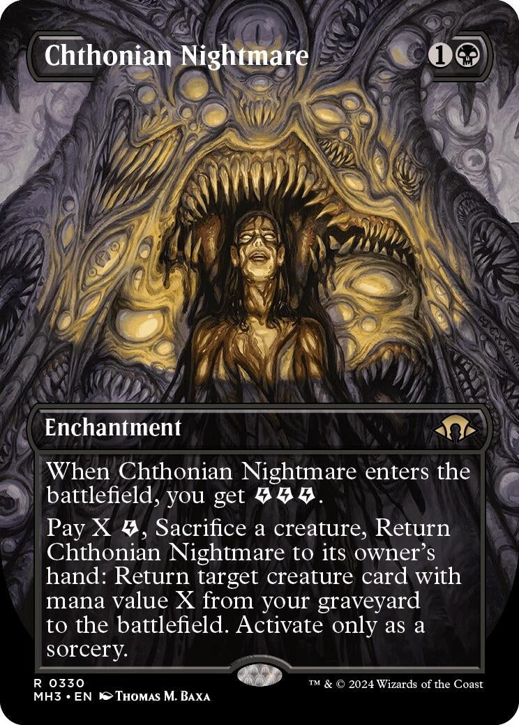 Image for Chthonian Nightmare (Borderless) (330) - Magic: The Gathering