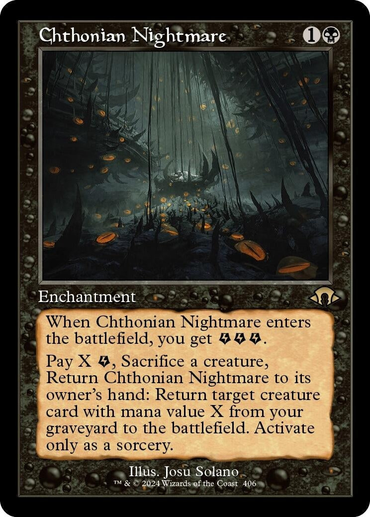 Image for Chthonian Nightmare (Retro Frame) (406) - Magic: The Gathering