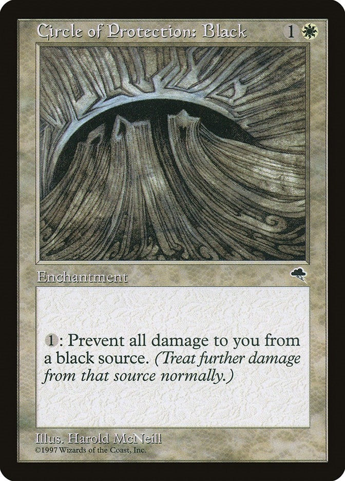 Image for Circle of Protection: Black (8) - Magic: The Gathering