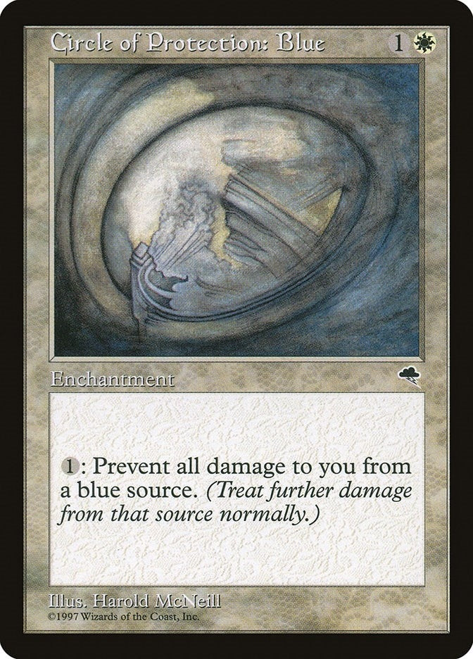 Image for Circle of Protection: Blue (9) - Magic: The Gathering