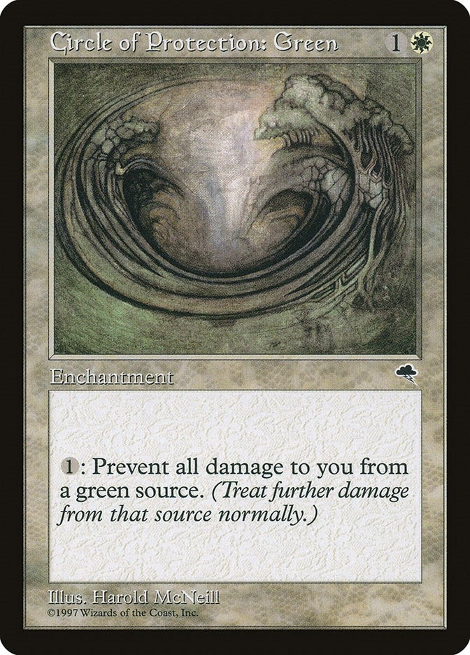 Image for Circle of Protection: Green (10) - Magic: The Gathering