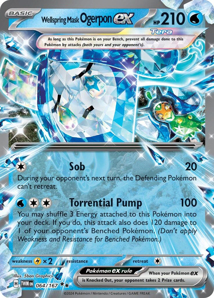 Image for Wellspring Mask Ogerpon ex (064/167) - Pokemon