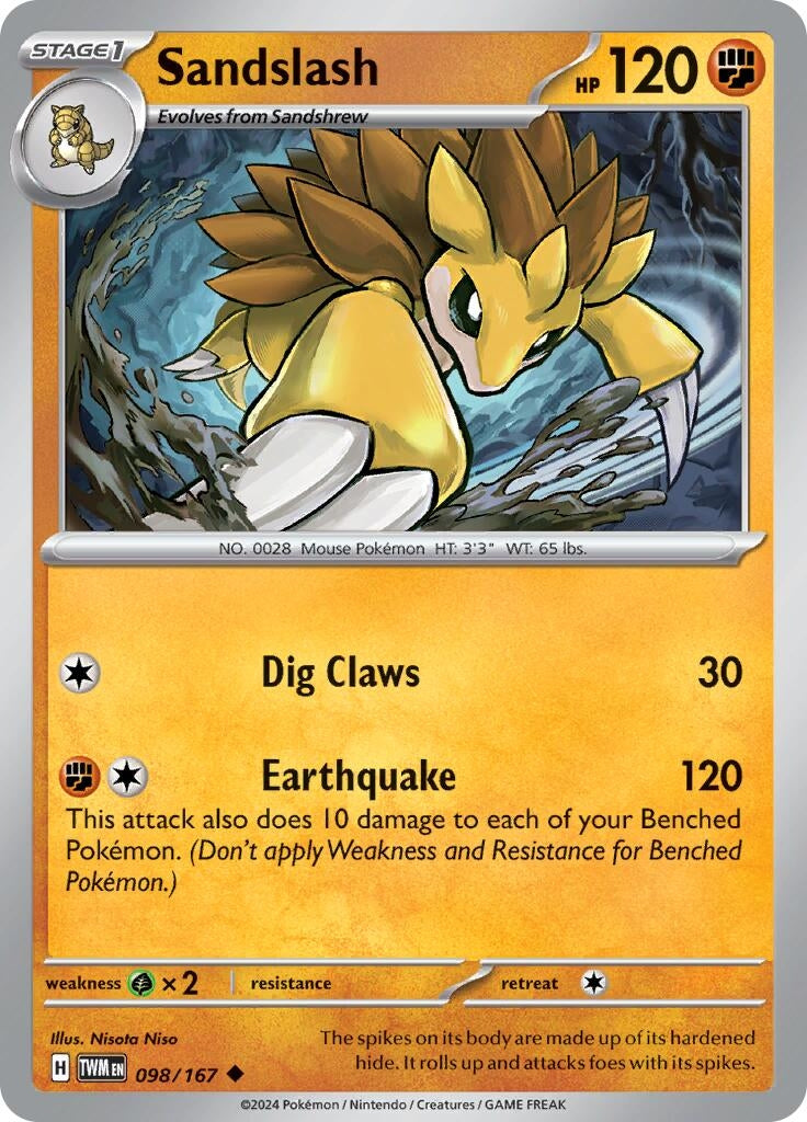 Image for Sandslash (098/167) - Pokemon