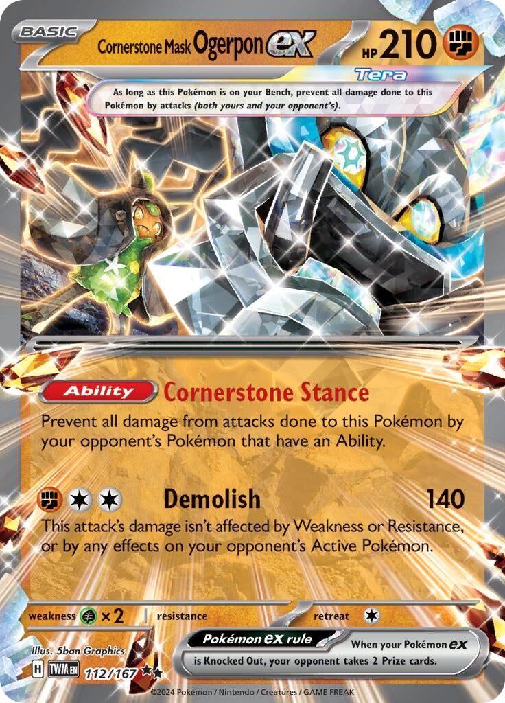 Image for Cornerstone Mask Ogerpon ex (112/167) - Pokemon