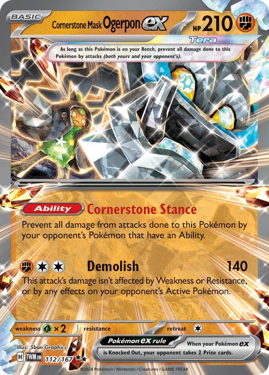 Image for Cornerstone Mask Ogerpon ex (112/167) - Pokemon