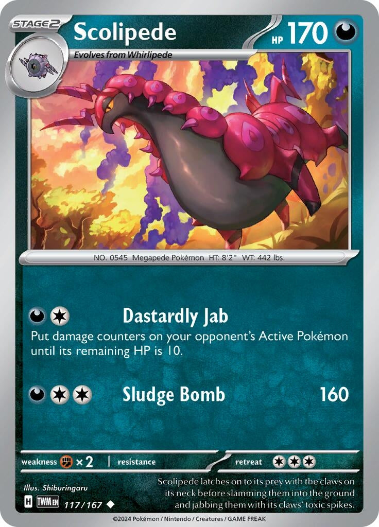 Image for Scolipede (117/167) - Pokemon