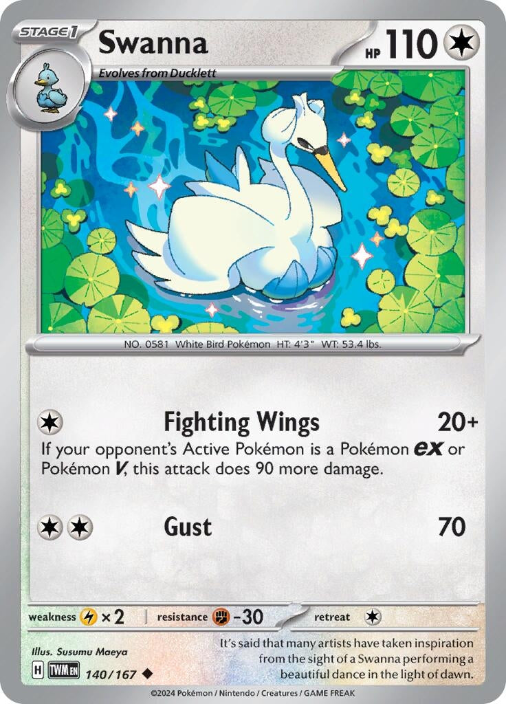 Image for Swanna (140/167) - Pokemon