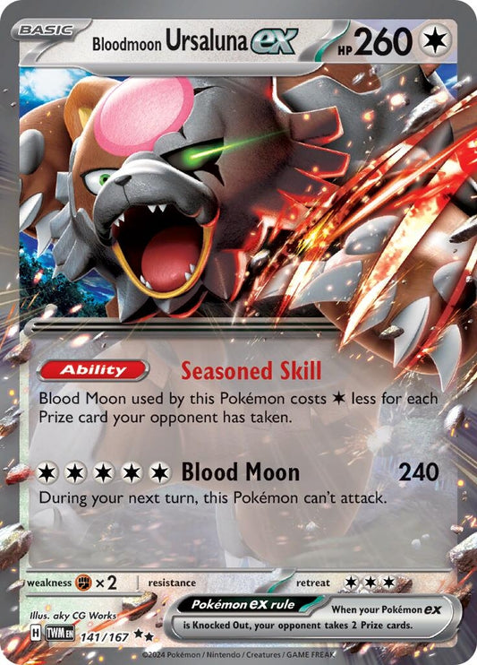 Image for Bloodmoon Ursaluna ex (141/167) - Pokemon