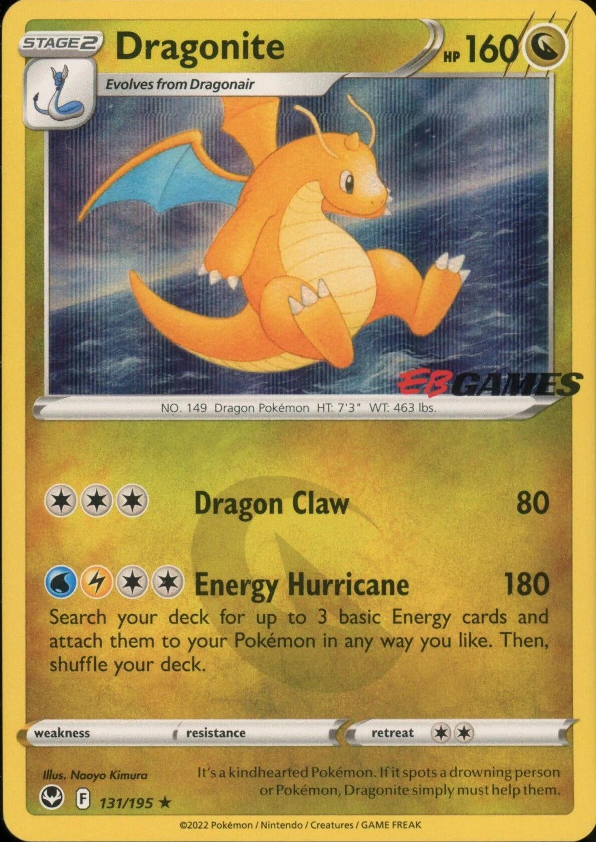 Image for Dragonite - 131/195 (EB Games Exclusive) (131/195) - Pokemon