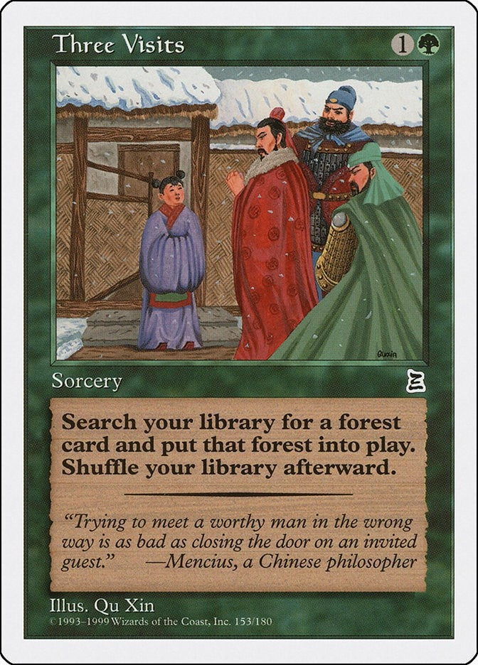 Image for Three Visits (153) - Magic: The Gathering