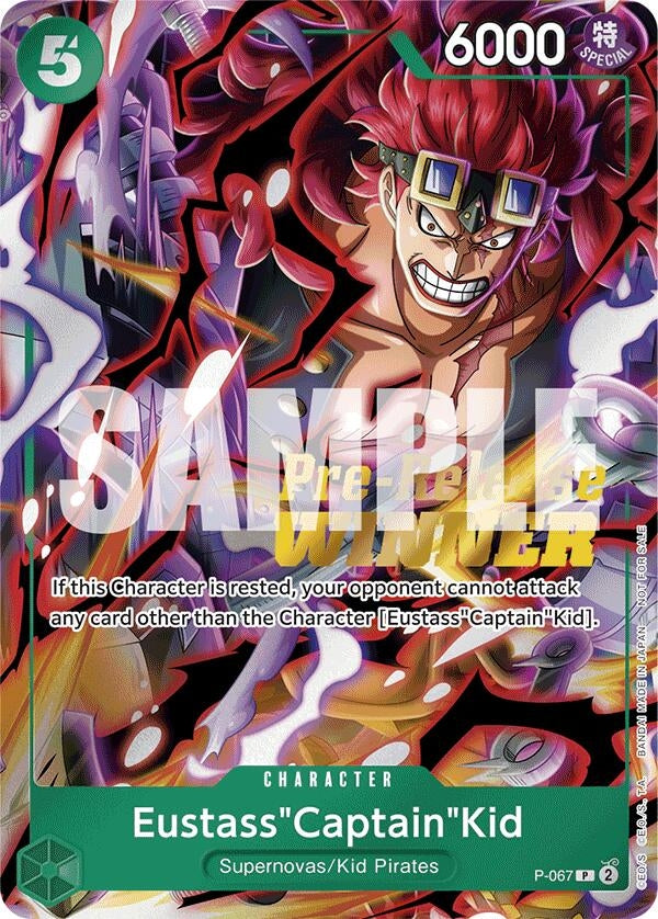 Image for Eustass"Captain"Kid (OP-07 Pre-Release Tournament) [Winner] (P-067) - One Piece Card Game