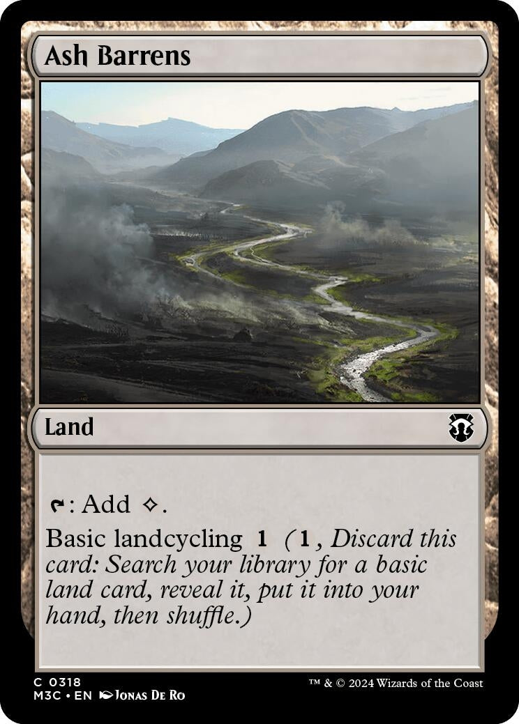 Image for Ash Barrens (Ripple Foil) (318) - Magic: The Gathering