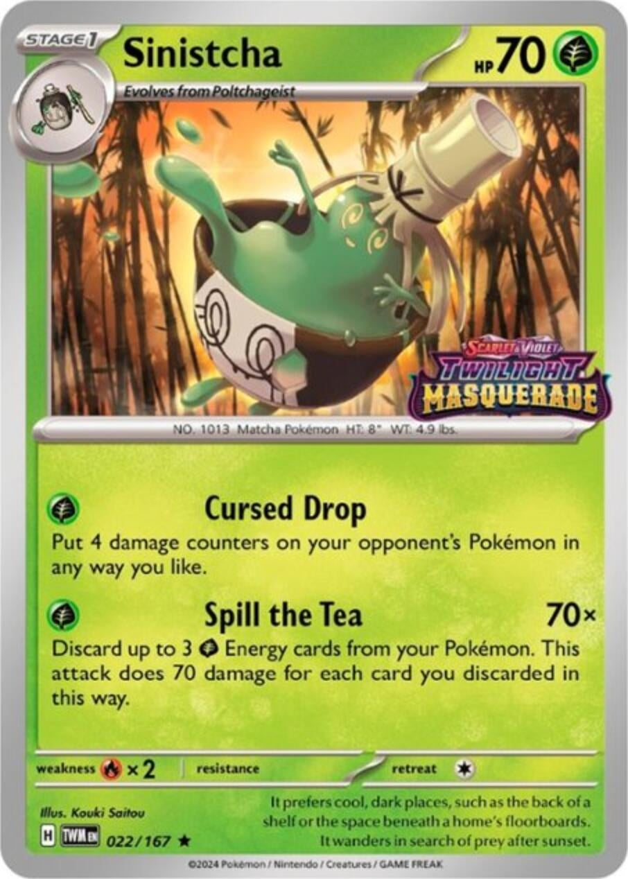 Image for Sinistcha - 022/167 (Prerelease) (022/167) - Pokemon