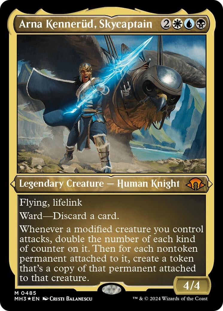 Arna Kennerud, Skycaptain (Foil Etched) (485)