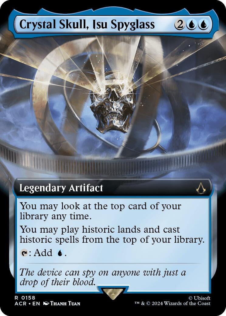 Image for Crystal Skull, Isu Spyglass (Extended Art) (158) - Magic: The Gathering