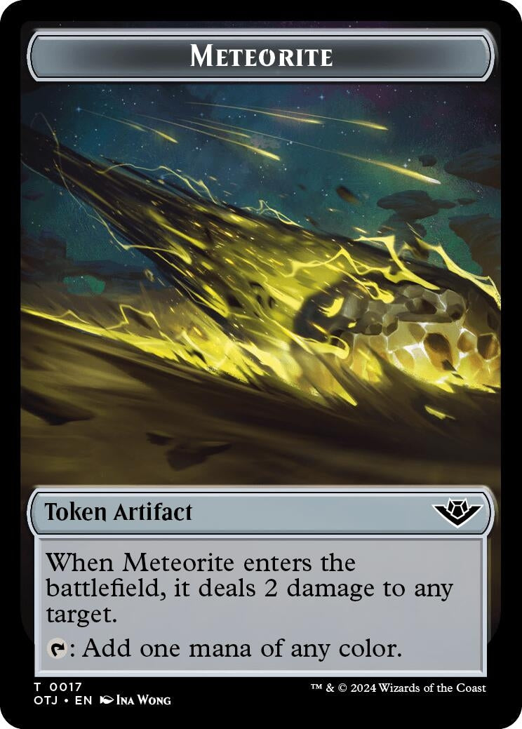 Image for Meteorite // Plot Double-Sided Token (17 // 20) - Magic: The Gathering