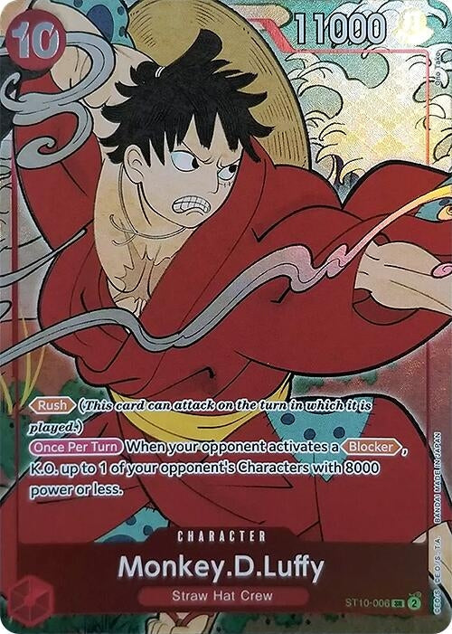 Image for Monkey.D.Luffy (English Version 1st Anniversary Set) (ST10-006) - One Piece Card Game
