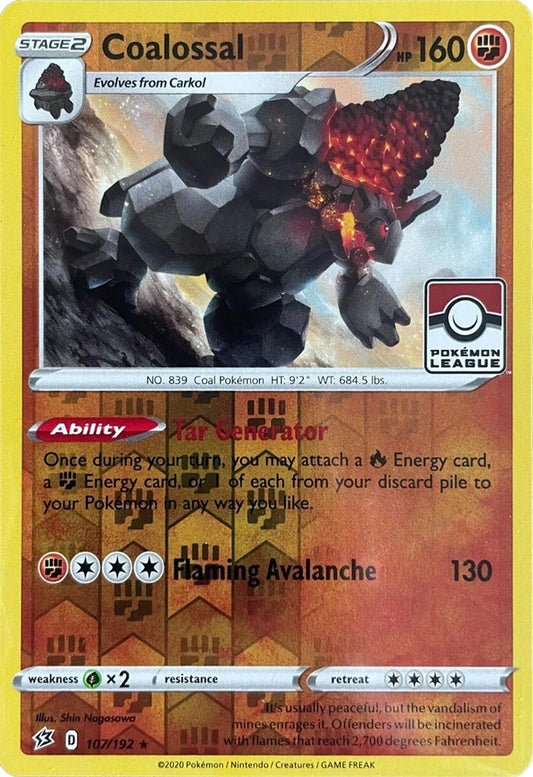 Image for Coalossal - 107/192 (League Promo) (107/192) - Pokemon
