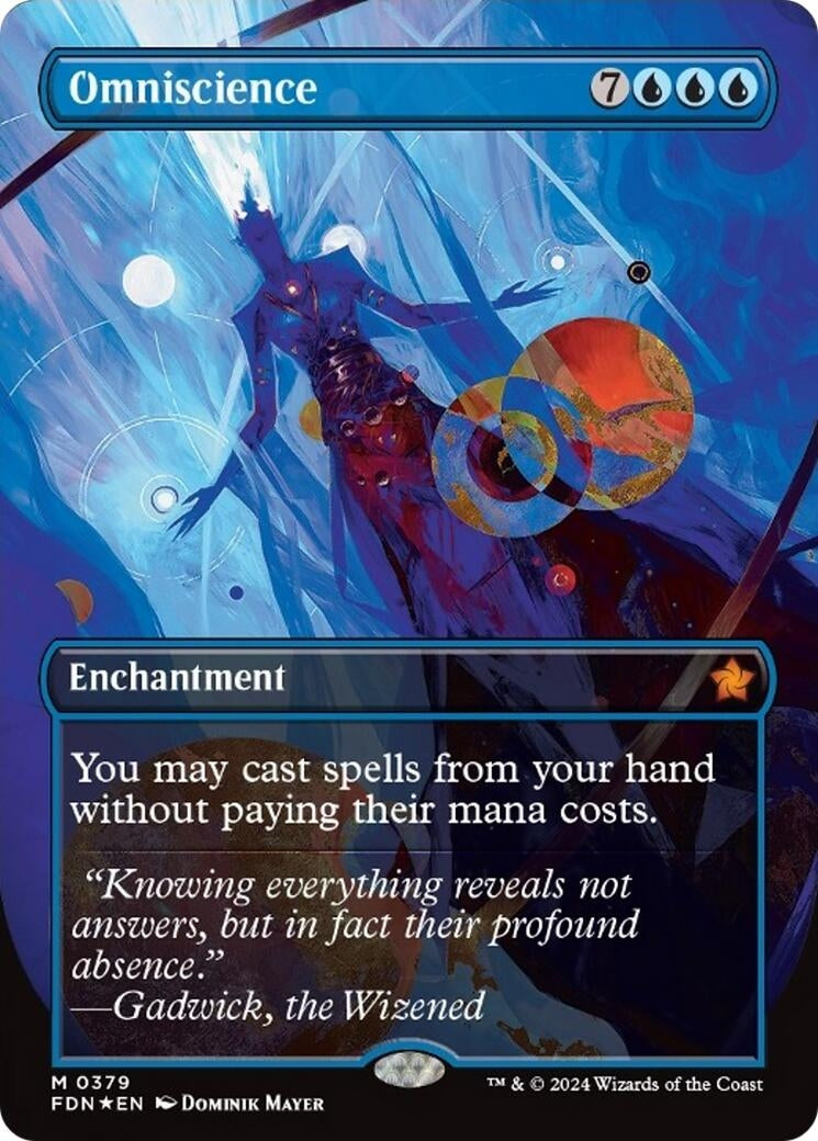 Image for Omniscience (Borderless) (Mana Foil) (379) - Magic: The Gathering