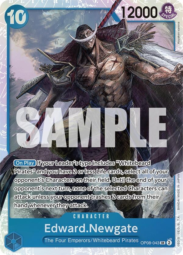 Image for Edward.Newgate (OP08-043) - One Piece Card Game