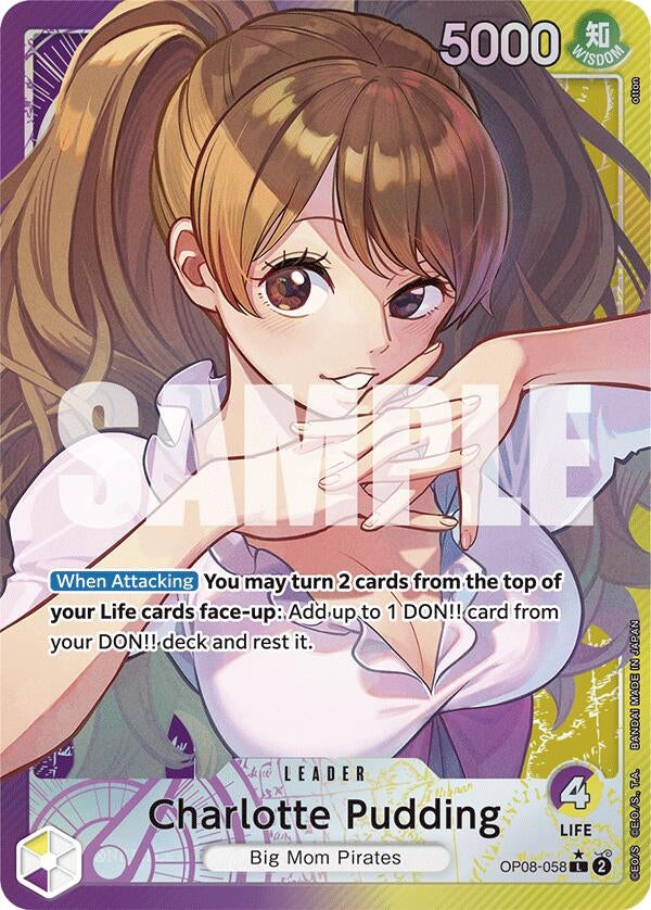 Image for Charlotte Pudding (058) (Parallel) (OP08-058) - One Piece Card Game