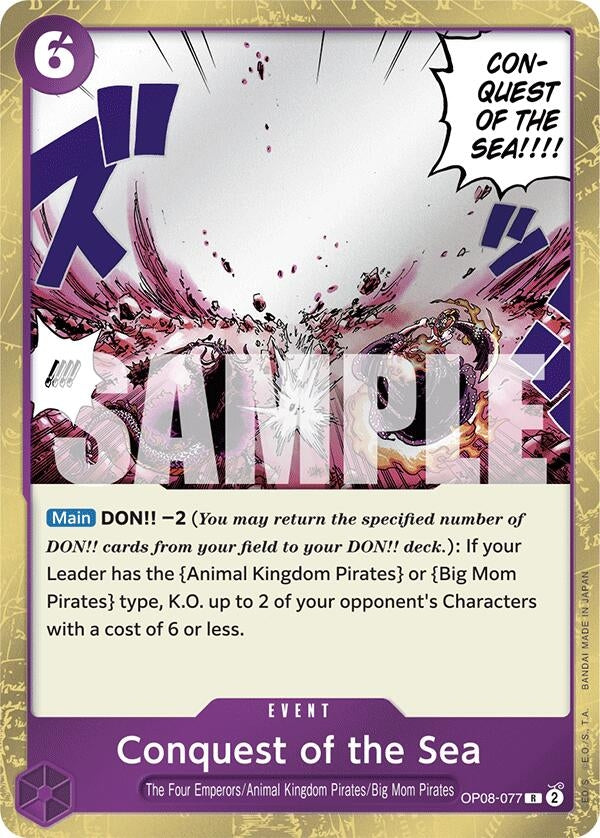 Image for Conquest of the Sea (OP08-077) - One Piece Card Game