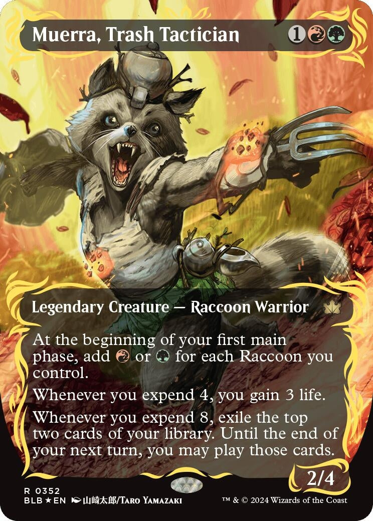 Image for Muerra, Trash Tactician (Borderless) (Raised Foil) (352) - Magic: The Gathering
