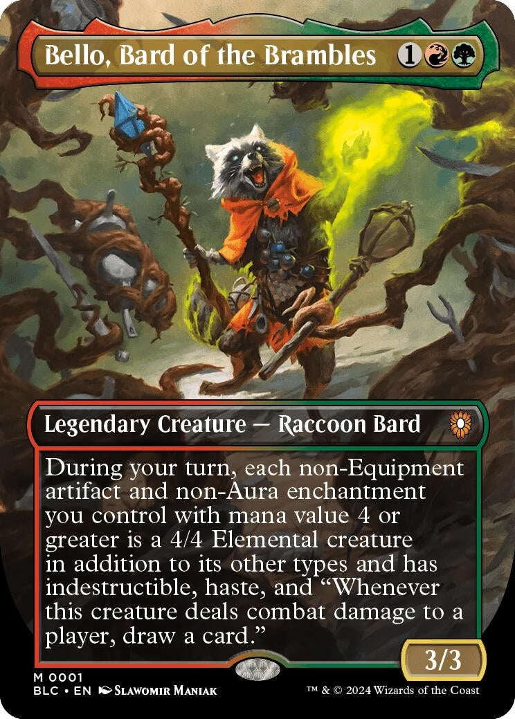 Image for Bello, Bard of the Brambles (Borderless) (1) - Magic: The Gathering