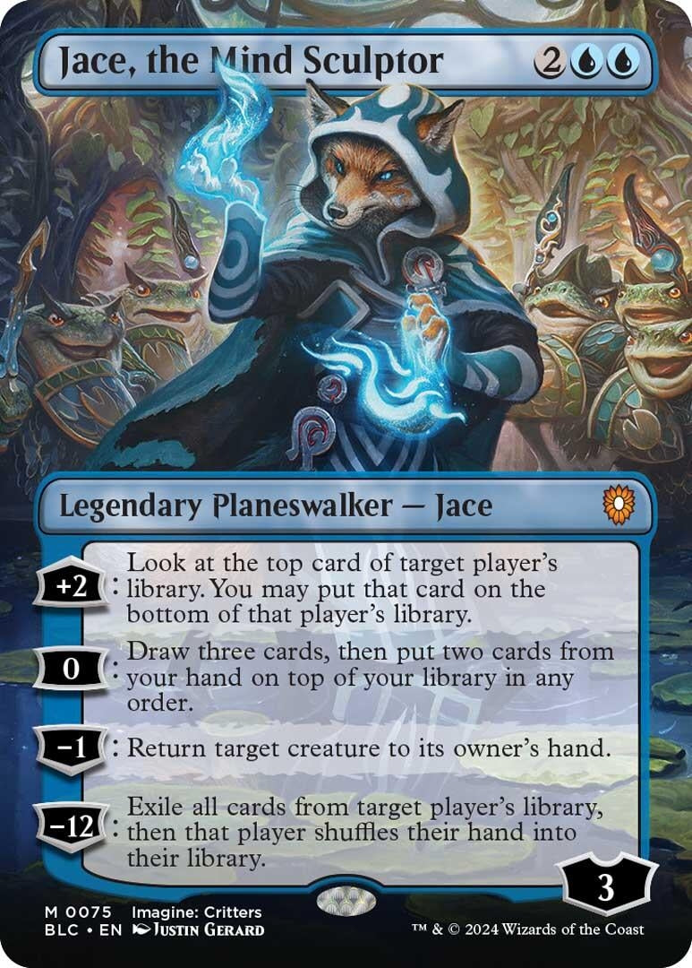 Image for Jace, the Mind Sculptor (Borderless) (75) - Magic: The Gathering