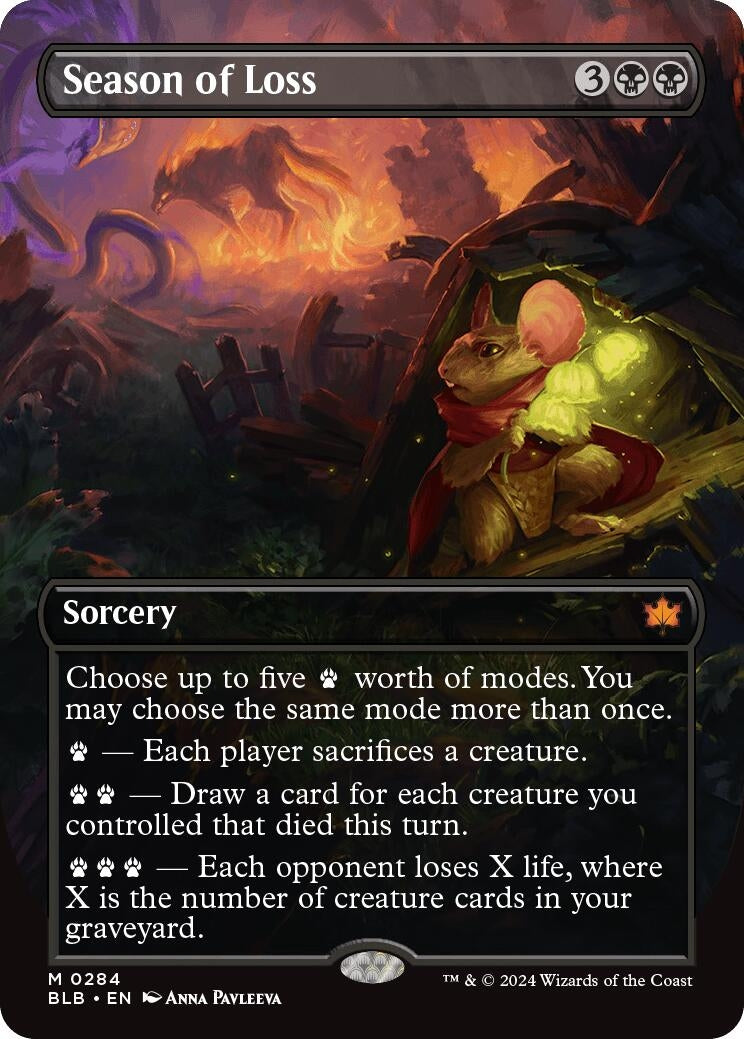 Image for Season of Loss (Borderless) (284) - Magic: The Gathering