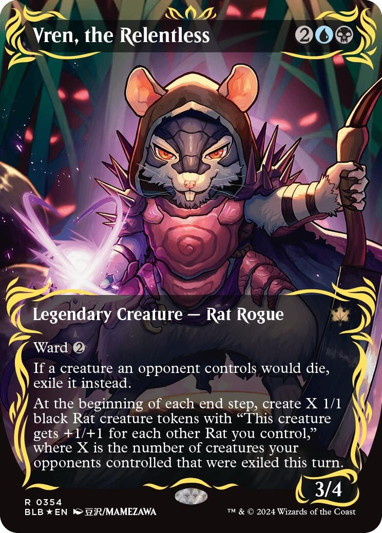 Vren, the Relentless (Borderless) (Raised Foil) (354)