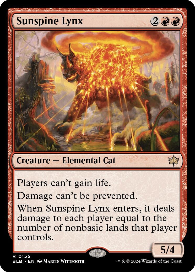 Image for Sunspine Lynx (155) - Magic: The Gathering