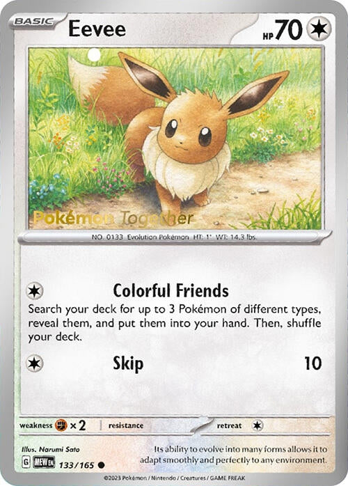 Image for Eevee - 133/165 (Pokemon Together) (133/165) - Pokemon